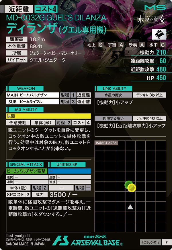 ディランザ(グエル専用機)（FQB05-012）［P］