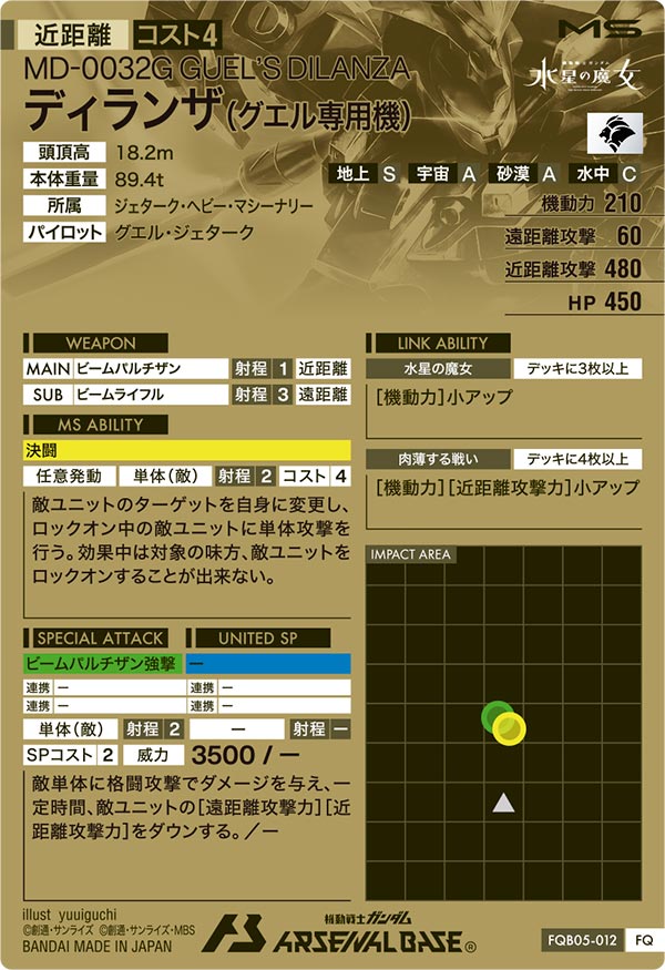 ディランザ(グエル専用機)（FQB05-012）［FQ］