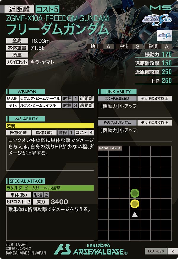 フリーダムガンダム（LX01-030）［R］