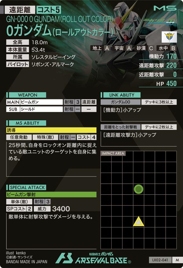 0ガンダム(ロールアウトカラー)（LX02-041）［M］