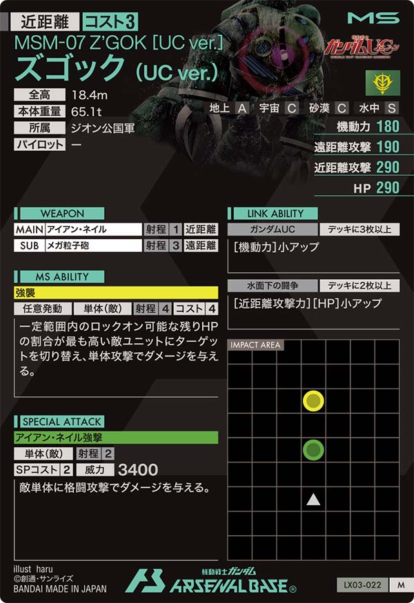 ズゴック (UC ver.)（LX03-022）［M］