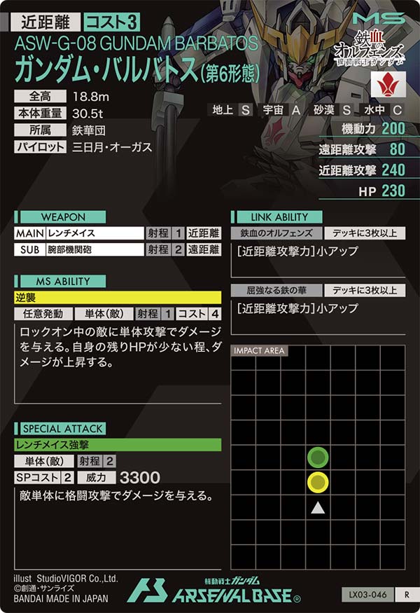 ガンダム・バルバトス(第6形態)（LX03-046）［R］