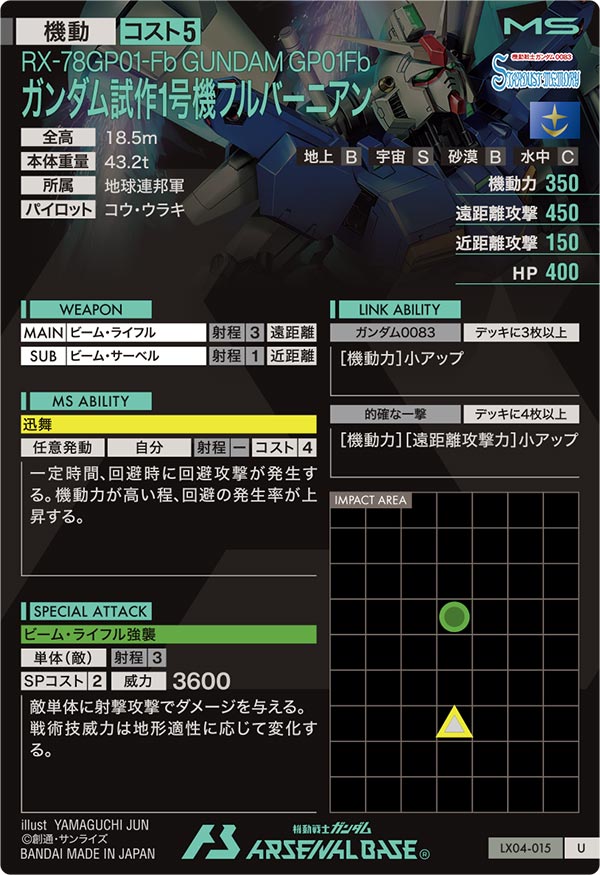 ガンダム試作1号機フルバーニアン（LX04-015）［U］