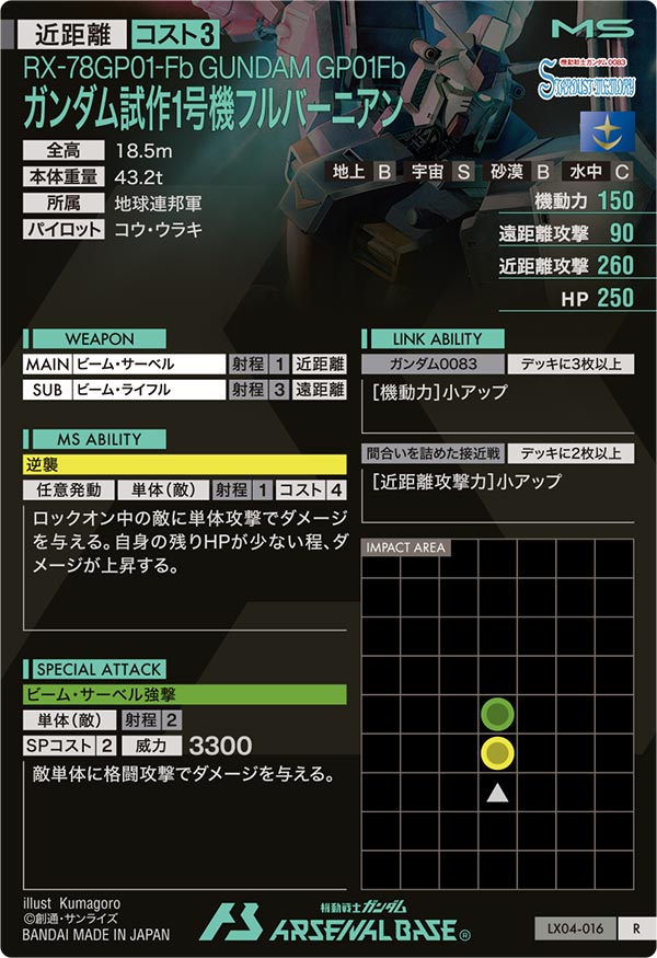 ガンダム試作1号機フルバーニアン（LX04-016）［R］