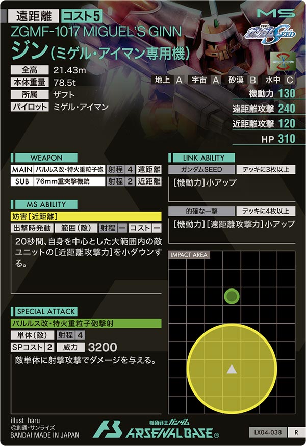 ジン(ミゲル・アイマン専用機)（LX04-038）［R］