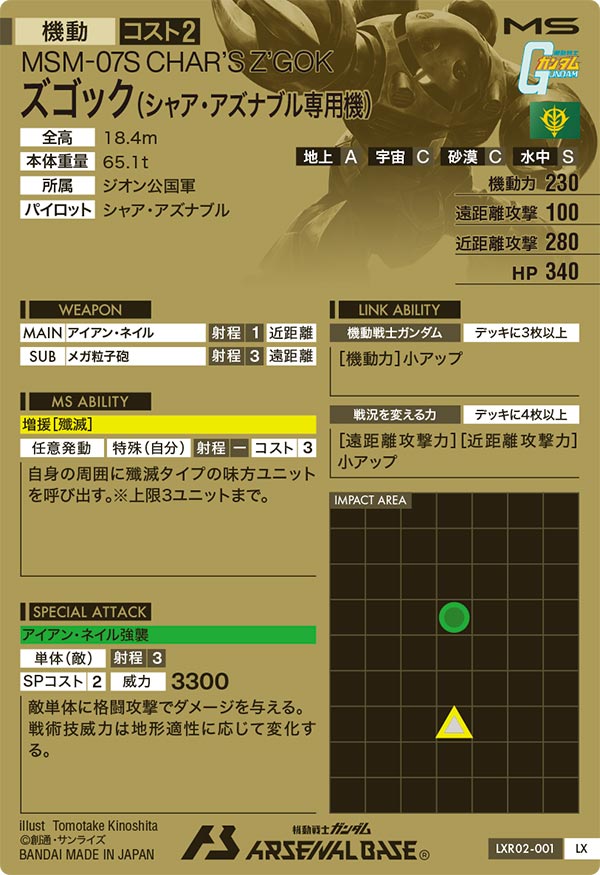 ズゴック(シャア・アズナブル専用機)（LXR02-001）［LX］