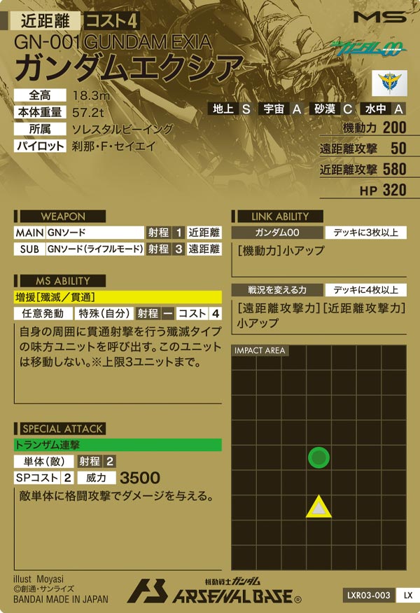 ガンダムエクシア（LXR03-003）［LX］