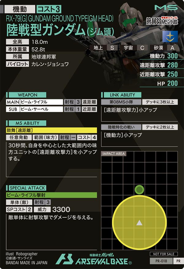 陸戦型ガンダム(ジム頭)（PR-018）［PR］