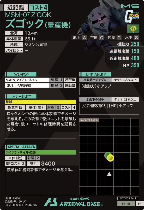 ズゴック(量産機)（PR-118）［PR］