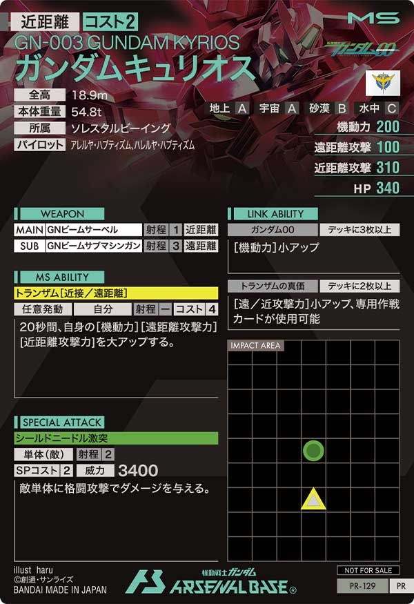 ガンダムキュリオス（PR-129）［PR］