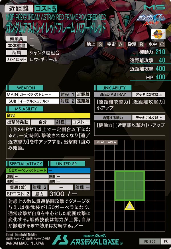 ガンダムアストレイ レッドフレーム パワードレッド（PR-363）［PR］
