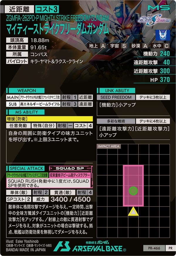 マイティーストライクフリーダムガンダム（PR-466）［PR］