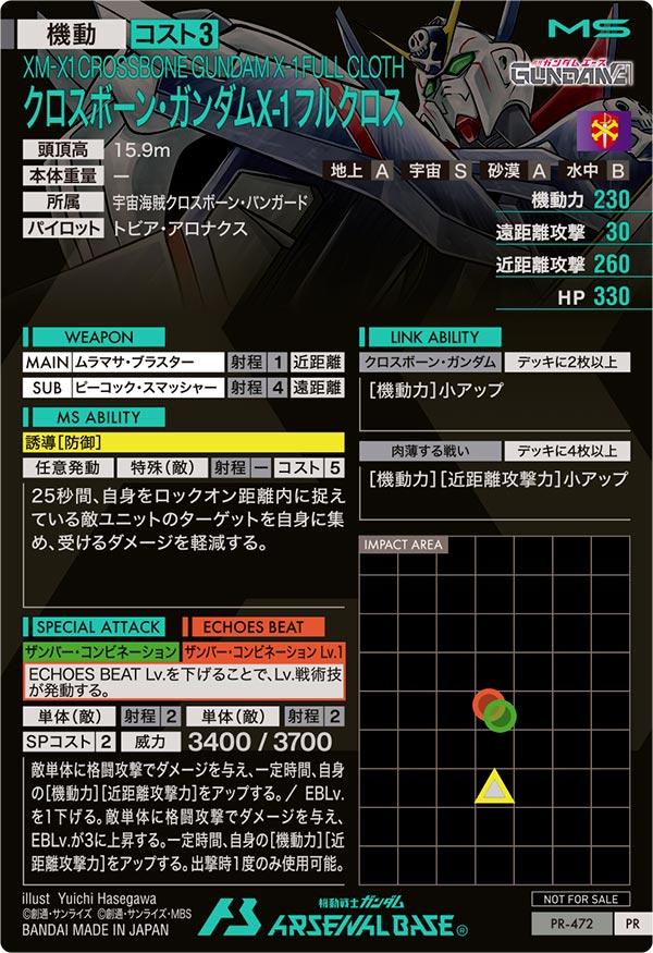 クロスボーン・ガンダムX-1 フルクロス（PR-472）［PR］