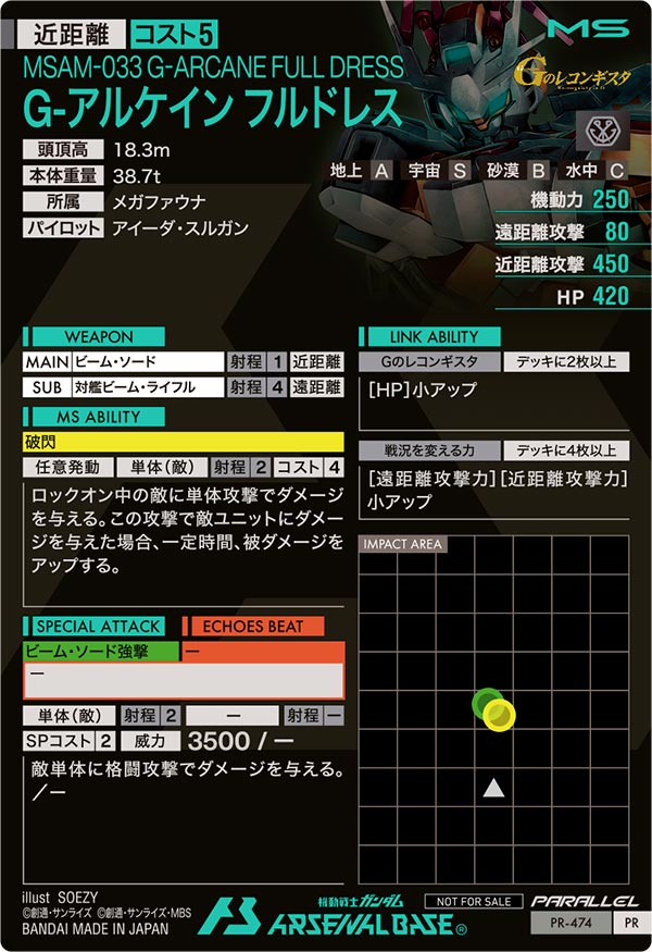 G-アルケイン フルドレス（PR-474）［PR / PARALLEL］