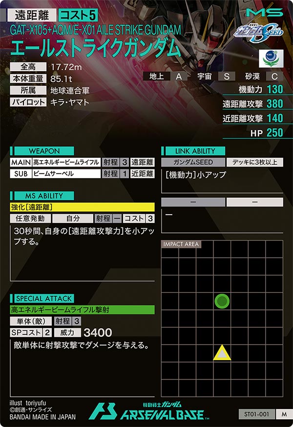 エールストライクガンダム（ST01-001）［M］