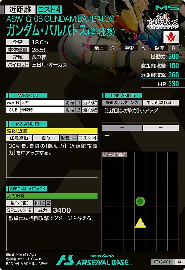 ガンダム・バルバトス(第4形態)（ST02-001）［M / PARALLEL］