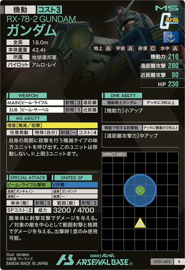 ガンダム（UT01-002）［R］
