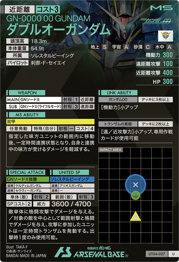 ダブルオーガンダム（UT04-027）［U］