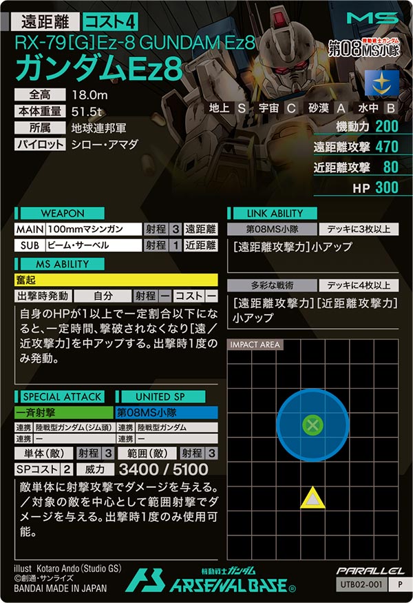 ガンダムEz8（UTB02-001）［P / PARALLEL］