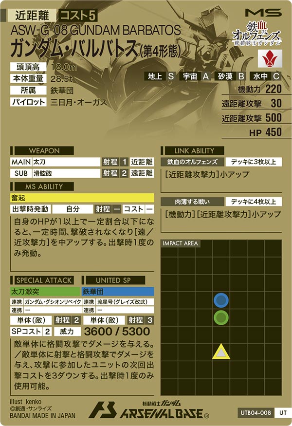 ガンダム・バルバトス(第4形態)（UTB04-008）［UT］