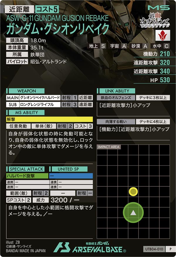 ガンダム・グシオンリベイク（UTB04-010）［P］