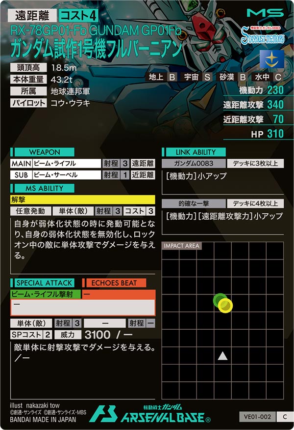 ガンダム試作1号機フルバーニアン（VE01-002）［C］