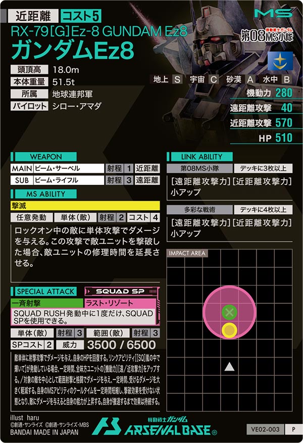 ガンダムEz8（VE02-003）［P］
