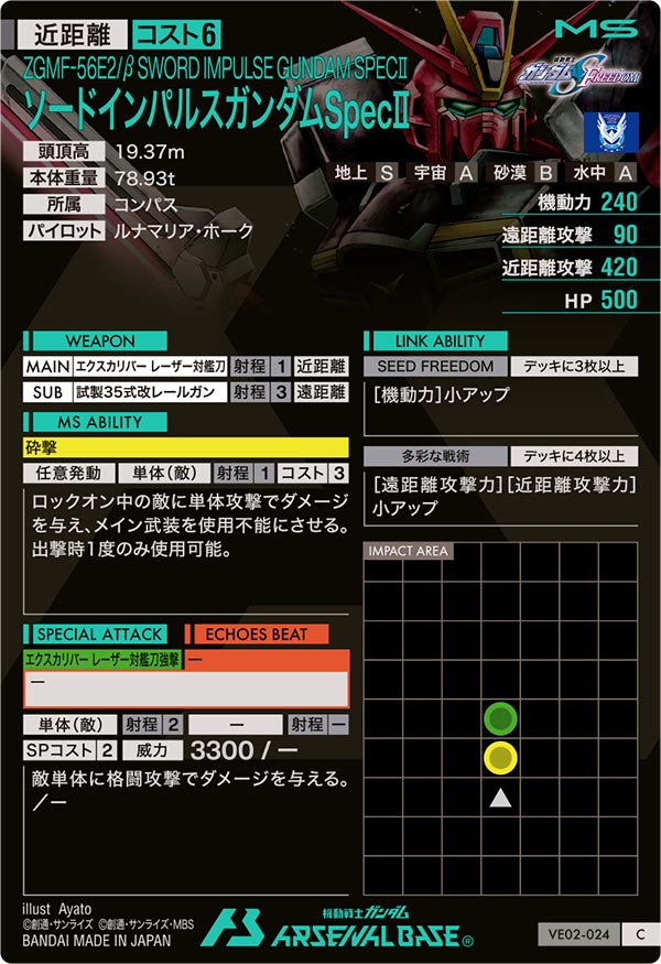ソードインパルスガンダムSpecⅡ（VE02-024）［C］