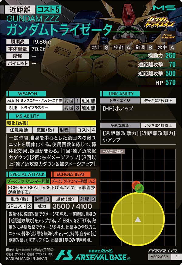 ガンダムトライゼータ（VE02-039）［P / PARALLEL］