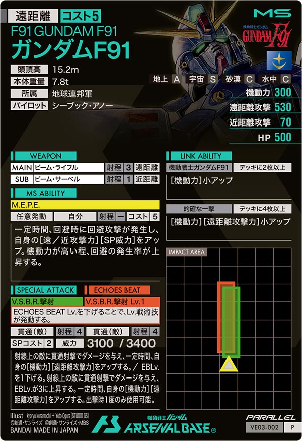 ガンダムF91（VE03-002）［P / PARALLEL］