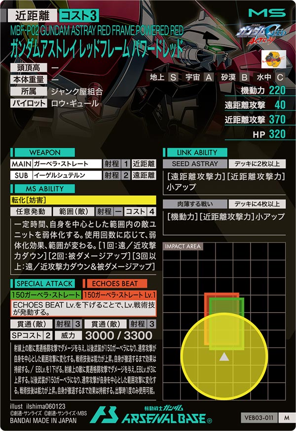 ガンダムアストレイ レッドフレーム パワードレッド（VEB03-011）［M］
