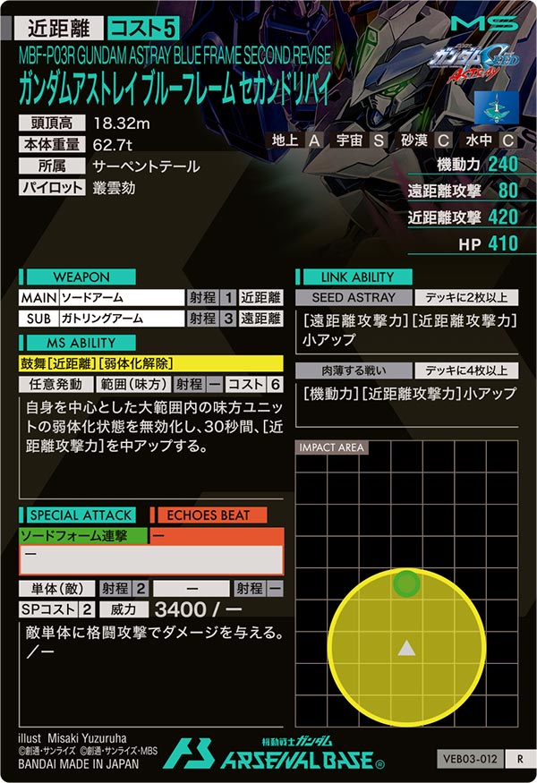 ガンダムアストレイ ブルーフレーム セカンドリバイ（VEB03-012）［R］