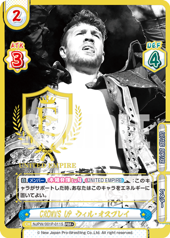 CROWNS UP ウィル・オスプレイ（NJPW/001P-011S）
