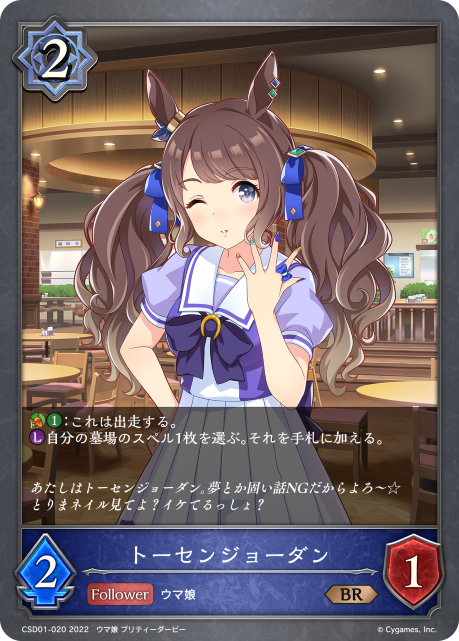 トーセンジョーダン（CSD01-020）［BR］