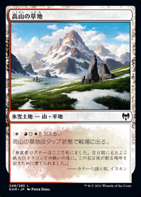 高山の草地（KHM 248・フォイル・日本語）
