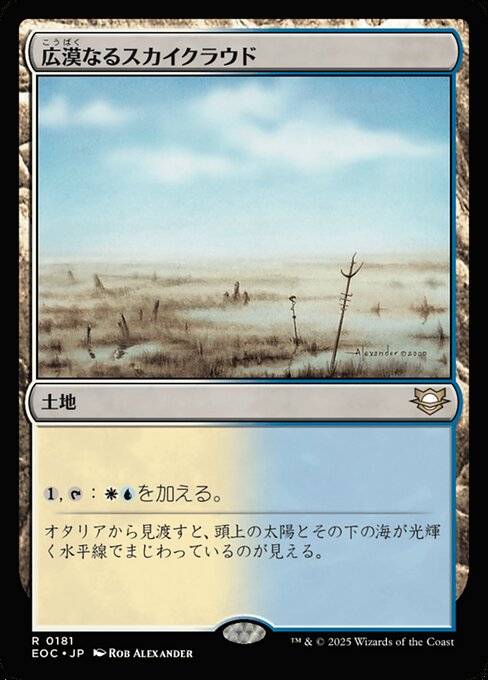 広（こう）漠（ばく）なるスカイクラウド（EOC 181・通常・日本語）