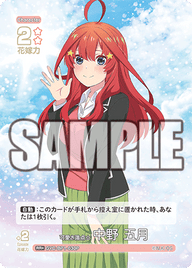 可愛さ満点☆中野 五月（GYC-BP1-030P）［RR+］