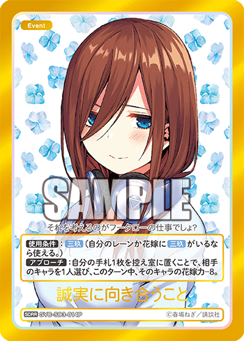 誠実に向き合うこと（GYC-SD3-014P）［SDRR］