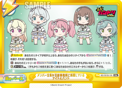 メンバー全員が芸能事務所に所属しているアイドルバンド（BD/001B-155）
