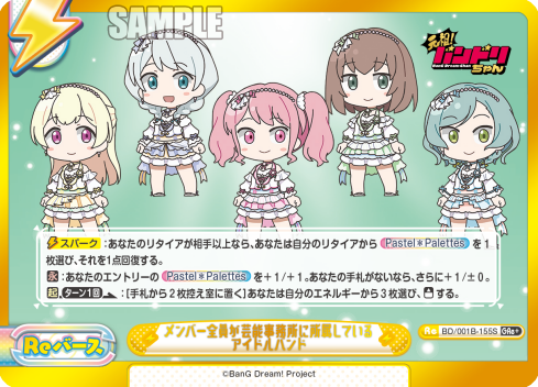 メンバー全員が芸能事務所に所属しているアイドルバンド（BD/001B-155S）