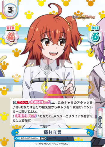 藤丸立香（FG/001T-001SN）